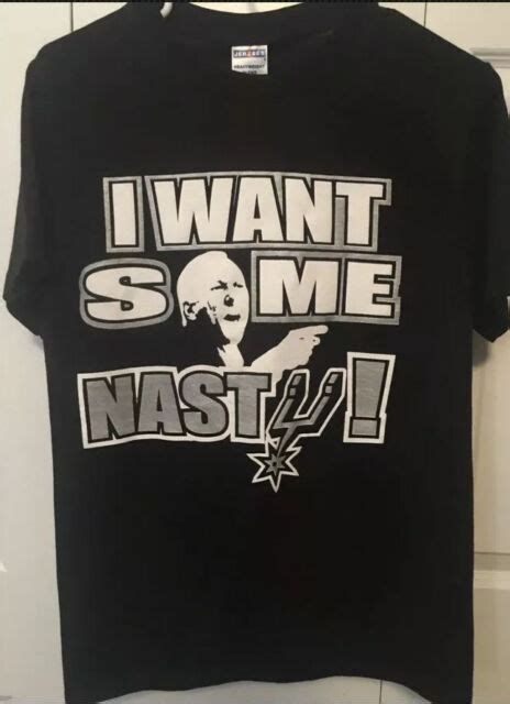 Spurs I Want Some Nasty T Shirt Coach Pop Sz S Ebay