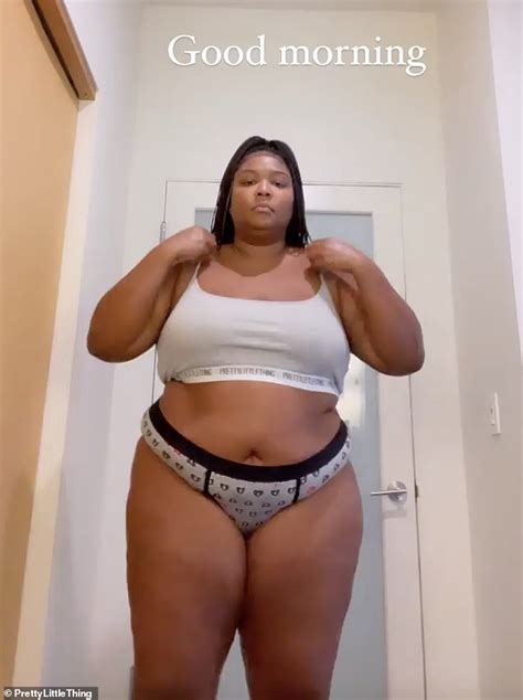 Lizzo Shows Off Her Curves As She Models Lingerie After Hitting Back At