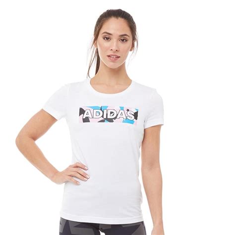 Buy Adidas Womens Graphic T Shirt White