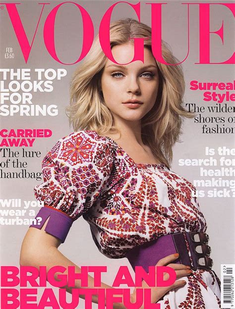 February 2007 Jessica Stam Vogue Magazine Covers Vogue Uk