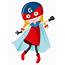 A Female Superhero Character  Download Free Vectors Clipart Graphics