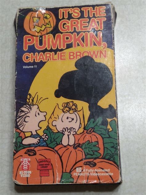 Its The Great Pumpkin Charlie Brown Vhs