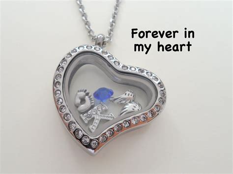 Personalized Forever In My Heart Stainless Steel Heart Locket