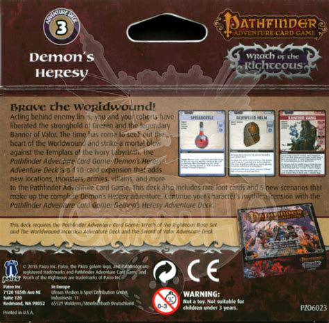 Pathfinder Wrath Of The Righteous 3 Demons Heresy Wrath Of The