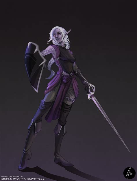 Dandd Drow Dex Paladin Character By Faefoe Dungeons And Dragons