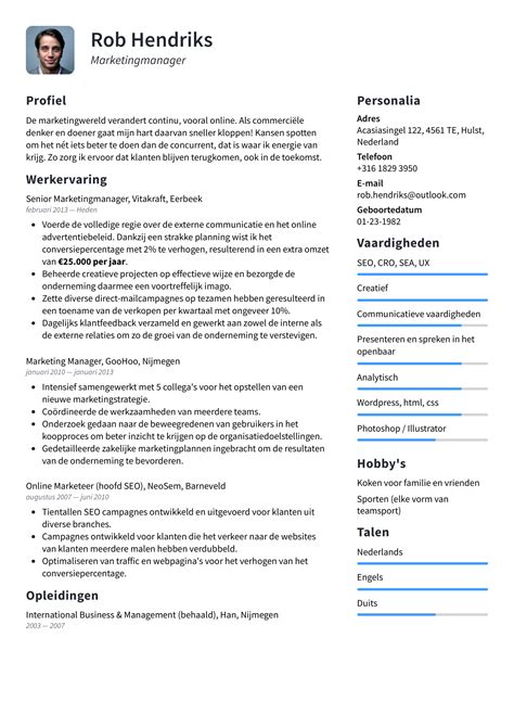 De Beste Cv Opmaak 7 Slimme Tips Voor Een Perfect Cv