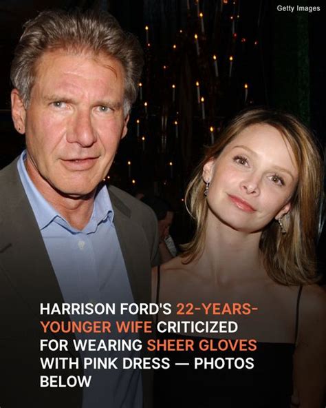 Harrison Ford S Wife Calista Flockhart Steps Out In Floral Pink Dress