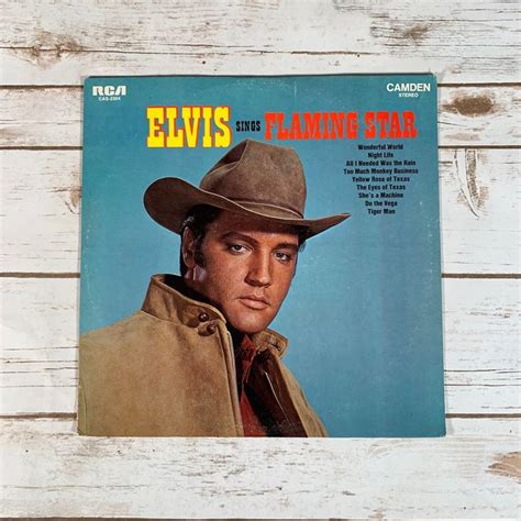 Elvis Presley Elvis Sings Flaming Star 1975 Vintage Vinyl Record Lp