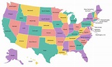 Map Of The USA States - Printable Maps Online