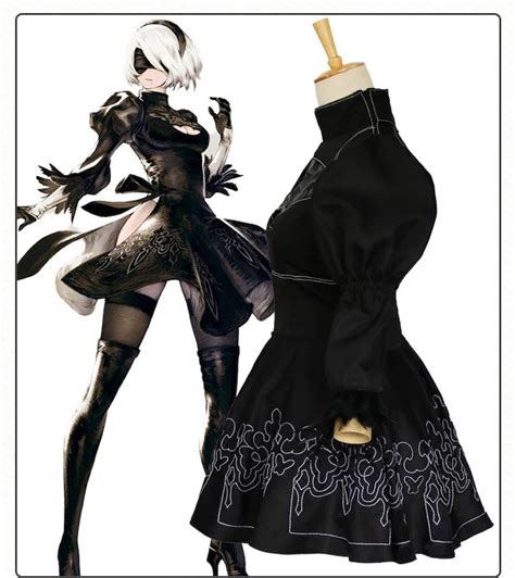 Nier Automata Cosplay Costume Yorha 2b Sexy Outfit Games Suit Etsy