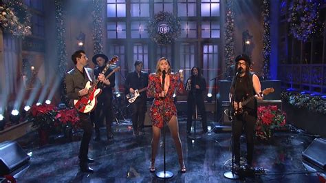 Miley Cyrus Performs Live On Saturday Night Live 12152018 Celebmafia