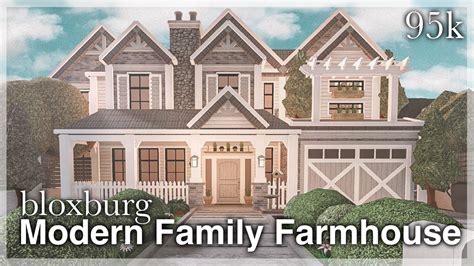 Roblox Bloxburg Modern Farmhouse Mansion House Build Bmp Future Images And Photos Finder