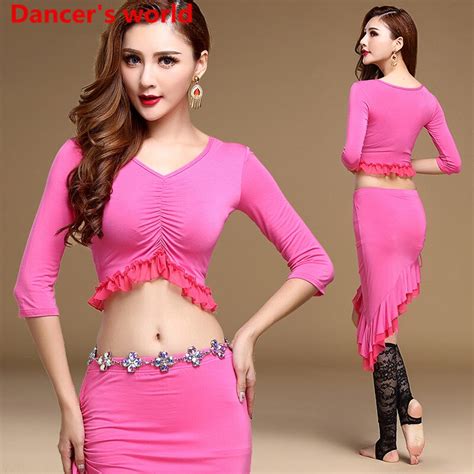 Eastern Oriental Belly Dance Costume Set Cropped Top Short Skirt For Women Belly Dancing Clothes