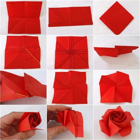 Crafts Origami Design Paper Roses Diy Paper Flowers Tutorial