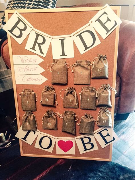 Wedding Advent Calendar That I Made For The Bride So Pleased With How