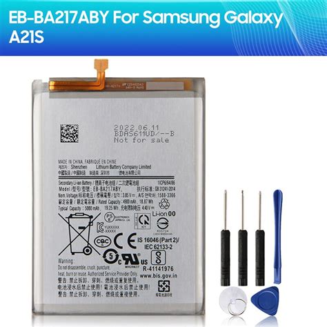 Phone Battery Eb Ba217aby For Samsung Galaxy A21s Replacement Battery