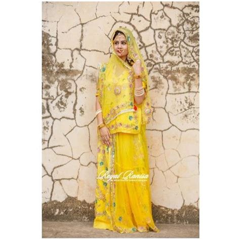 Yellow Elegant Rajputi Poshak Rajputi Dress Rajputi Suit Rajputana