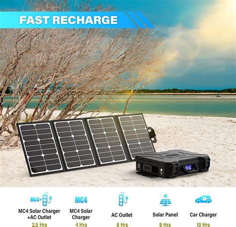 Buy Montek X1000 Solar Generator 1000w With Solar Panels 80w Portable