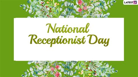 Festivals Events News National Receptionists Day 2024 Wishes