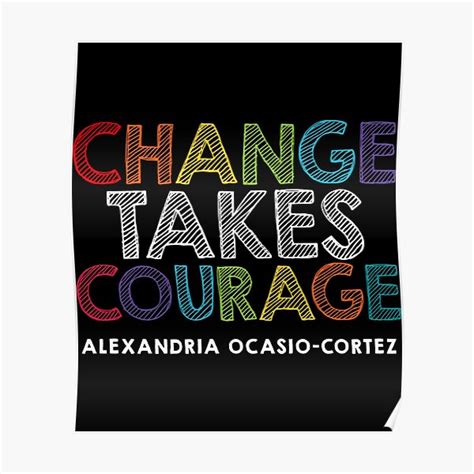 aoc alexandria ocasio cortez feminist political quote poster for sale by weightybrochure