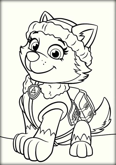 For your convenience, we have broken all. Paw patrol everest coloring pages | Everest paw patrol ...