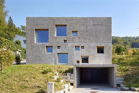 Concrete House In Switzerland Looks Like A Block Of Swiss Cheese Curbed