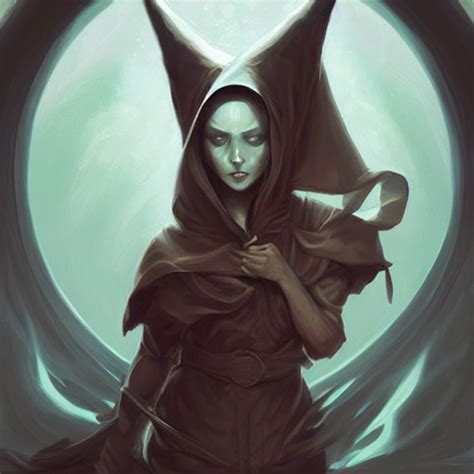 Krea Ai Hooded Priestess Of Cthulhu By Charlie Bowater P