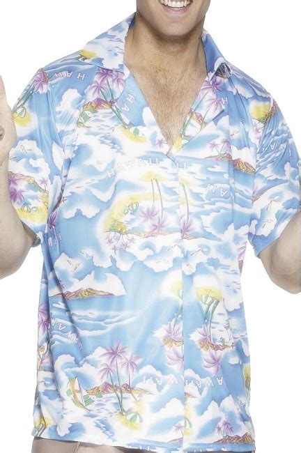 Beauty passion completo da notte con orsi. Camicia hawaiana azzurra da uomo per 9,95