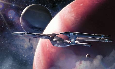 Gray Space Ship Digital Art Star Trek Hd Wallpaper Wa