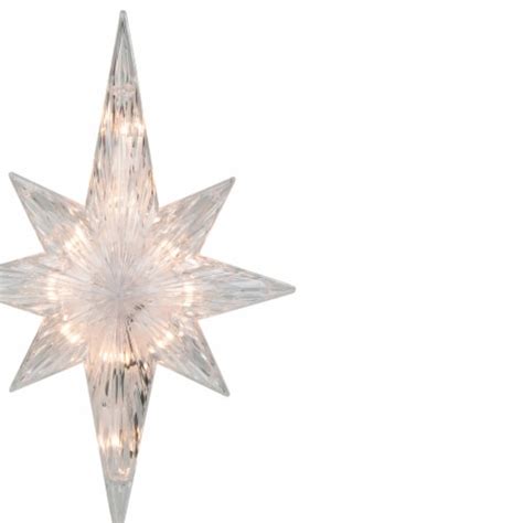 Kurt Adler 11 Lighted Clear And White Star Of Bethlehem Christmas Tree
