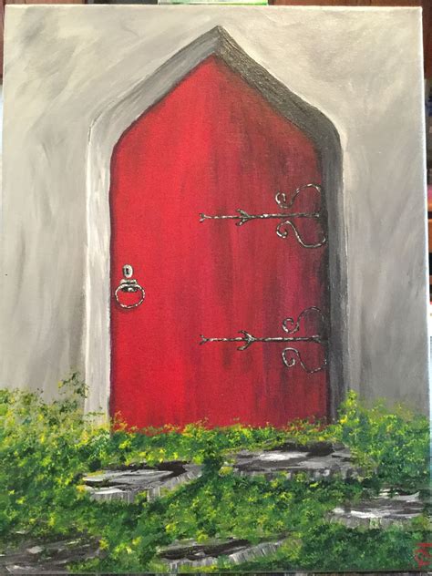 Red Door Painting With Jane Tutorial Love Art Painting Painting
