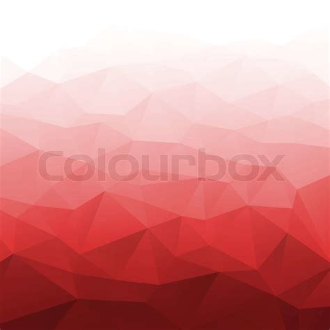 Abstract Gradient Red Geometric Background Stock Vector Colourbox