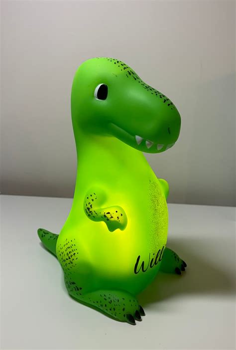 Dinosaur Night Light Personalised Option Toddler T Idea Etsy