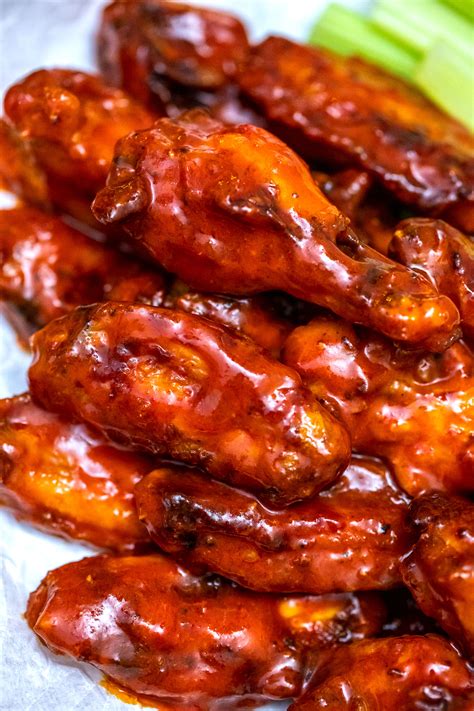 While the chicken wings are baking, mix the hot sauce, butter, vinegar, and brown sugar in a saucepan over medium heat. Blazed Buffalo Wings - MarijuanaRecipes.com