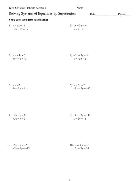 Solve systems of equations elimination method you. Systems of equations substitution worksheet