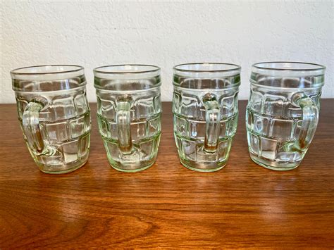 Mini Barrel Glasses Or Steins Set Of 4fun Vintage Etsy