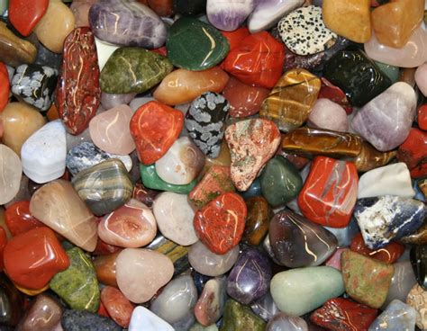 Tumbled Stones Colorful And Beautifully Polished
