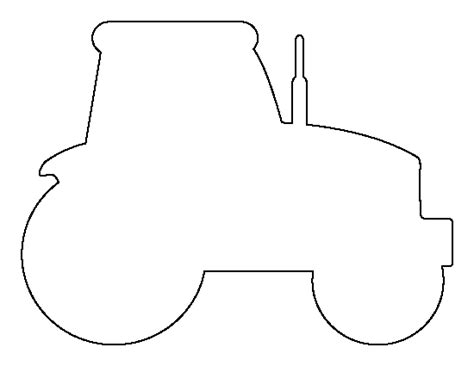 Tractor Pattern Use The Printable Outline For Crafts Creating