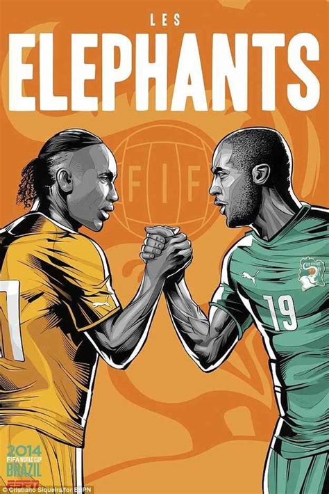 6 ivory coast an artist created 32 incredible posters for each team in the fifa world cup