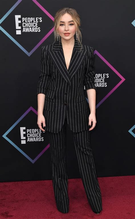 Sabrina Carpenter From 2018 Peoples Choice Awards Red Carpet Fashion