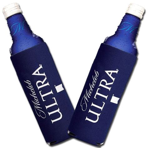 Michelob Ultra 16oz Alum Bottle Koozie Set