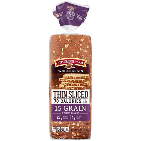 Pepperidge Farm Whole Grain Thin Sliced 15 Grain Bread Shop Sliced Bread At H E B