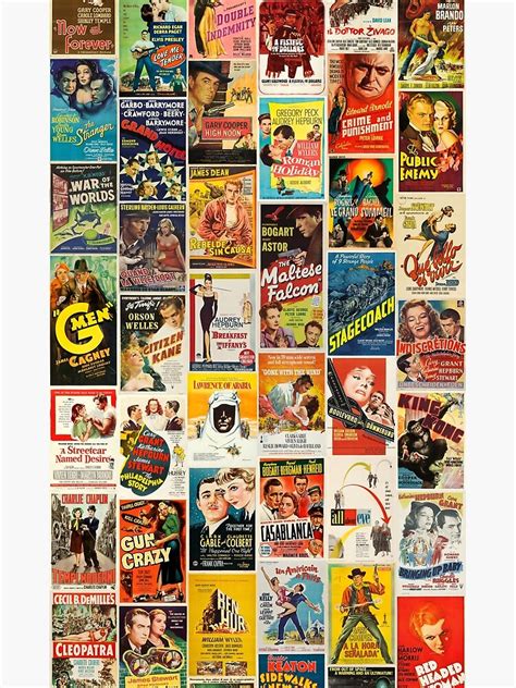 Classic Movie Poster Collage Poster For Sale By Artbabe Redbubble