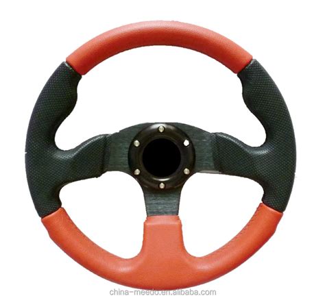Universal 6 Holes Pu 320mm 13inch Flat Go Kart Steering Wheel For Kids
