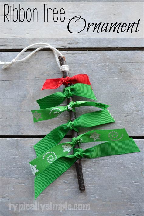 Ribbon Tree Ornament And Giveaway Typically Simple
