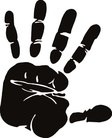 Handprint Clip Art At Vector Clip Art Online Royalty Free And Public Domain