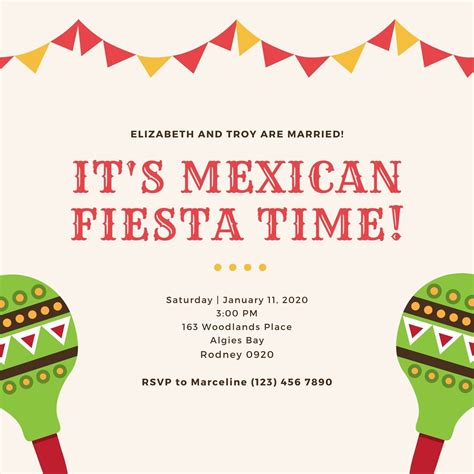 Fiesta Party Invitations Homemade