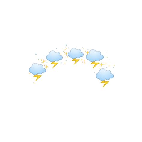 Weather Lightning Storm Emojiweather Sticker By Babadejaga