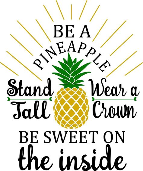 Be A Pineapple Quote Free Printable