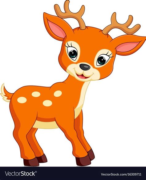 Illustration Of Cute Deer Cartoon Download A Free Preview Or High